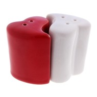 Набор для специй Сердце бел-красн волна 9см Арт-417504