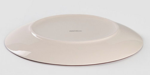 Тарелка керамическая Морской мир D-27см Бордовая Арт-4933224