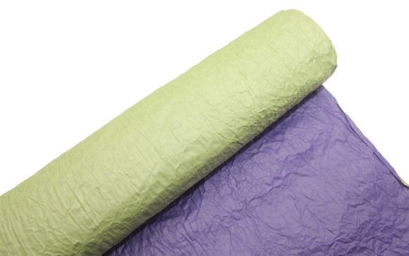 Бумага жатая двухцветная хаки-сиреневый матовый 70см*5м Бумага жатая двухцветная хаки-сиреневый матовый 70см*5м