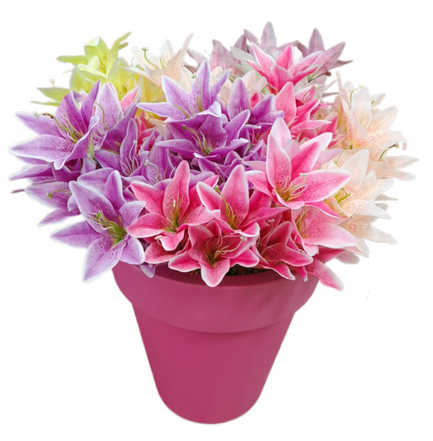 Букет Лилий 9 голов 55см Букет Лилий 9 голов 55см