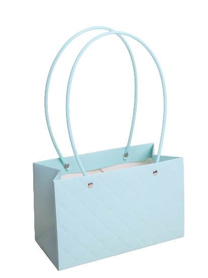 Сумочка для горшечных цветов 220*105*135мм Ромбы Голубая Сумочка для горшечных цветов 220*105*135мм Ромбы Голубая