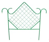 Заборчик металлический Ромб 2,5м (5секций) высота 67,5см