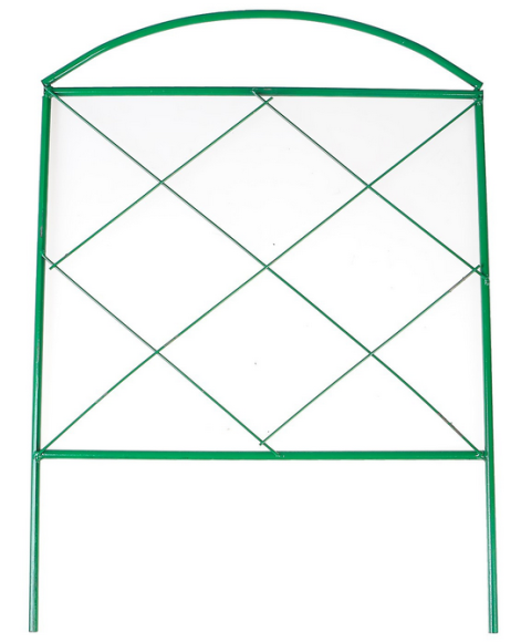 Заборчик металлический Ромб 2,5м (5секций) высота 67,5см