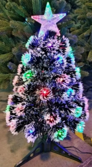 Ёлка светящаяся Зелёная с инеем 60см