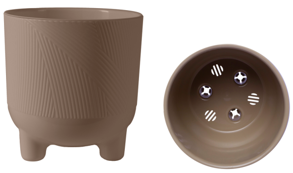 Горшок на ножках Фита 4,3лит Фраппе D-19см (с дренажной системой)