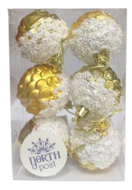 Ёлочное украшение Шары (5см/6шт) 14.5см Арт-1662