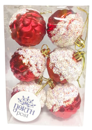 Ёлочное украшение Шары (5см/6шт) 14.5см Арт-1662