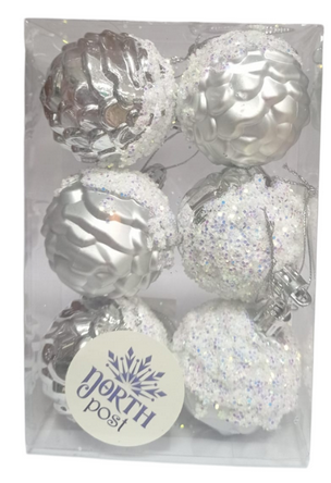 Ёлочное украшение Шары (5см/6шт) 14.5см Арт-1662