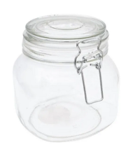 Банка для сыпучих продуктов 750мл с Бугельным замком Арт-W18100-3