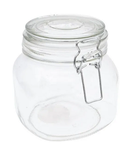 Банка для сыпучих продуктов 750мл с Бугельным замком Арт-W18100-3