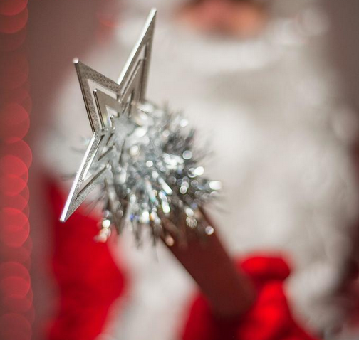 Посох Деда Мороза 120см Красный Арт-5081181