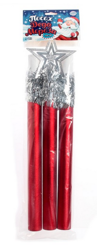 Посох Деда Мороза 120см Красный Арт-5081181