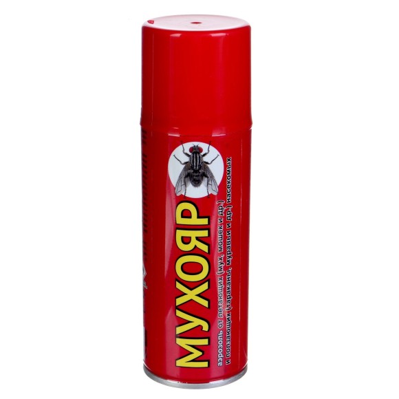 Аэрозоль от мух Мухояр 405см3 (1уп/24шт)