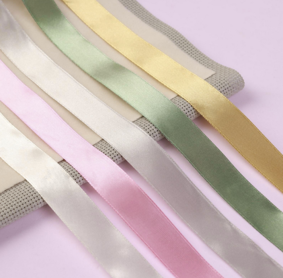 Лента Атласная Набор 5шт 20мм*25ярд Тёплый день Арт-6881543