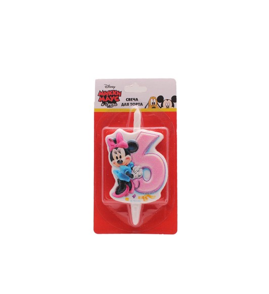 Свеча Цифра 6 Микки Маус 1317