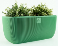 Балконный ящик Фабио 9,5лит Зелёный (с дренажной системой)