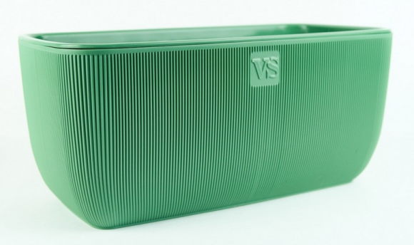 Балконный ящик Фабио 9,5лит Зелёный (с дренажной системой)