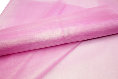 Сетка Ткань Люрекс Розовая 48см*5м
