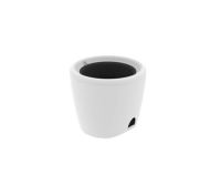 Горшок Дивный сад 4лит Белый (с прикорневым поливом) 265×265×230