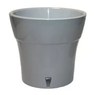 Горшок Santino Дали 1,2лит Дымчато Серый-Серый (с дренажной системой)