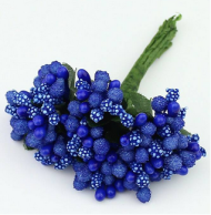 Набор Тычинки для искусственных цветов Синие 12шт