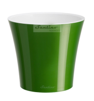 Горшок Santino АРТЕ 3,5лит Зелён золото-белый (с дренажной системой)