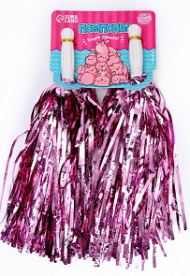 Помпон Фуксия металлик (набор 2шт) Арт-7550823