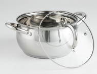 Кастрюля Гиперион 2,5лит со Стекляной крышкой Арт-813557 Доляна