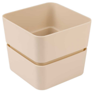 Горшок Фиори 0,45лит Кремовый (с дренажной системой)