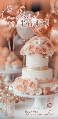 Конверт для денег С Днем свадьбы Арт-7101151