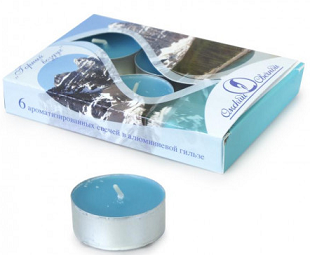 Свеча гильза Ароматизир Горный воздух Набор 6шт*12гр