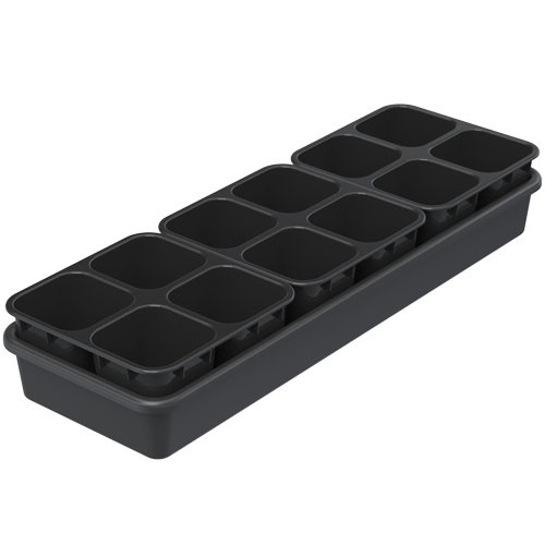 Набор для рассады АП-117 стаканы 600мл*12шт + поддон