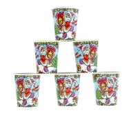 Стакан бумажный С Новым годом! Дед мороз 225мл*6шт Арт-328216