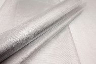 Сетка Ткань Люрекс Серебро 48см*5м