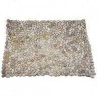 Коврик MS-00-1S ГАЛЬКА слоновая кость 70*50см