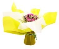 Каркас для букета 70*70см Двуцветный Лимонно-Белый Полипропилен