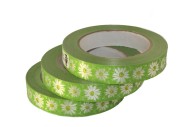 Лента Ромашки 2см*50ярд Салатовые РОССИЯ