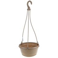 Горшок Венеция подвесной 4лит D-25,5см Фрапе + Крючок L-47см кручёный с поддоном