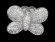 Камешки Кристалы Бабочка с блёстками GB01 (250гр)