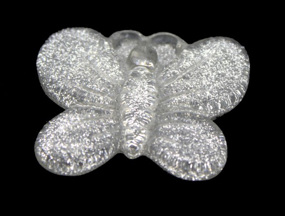 Камешки Кристаллы Бабочка с блёстками GB01 (250гр)