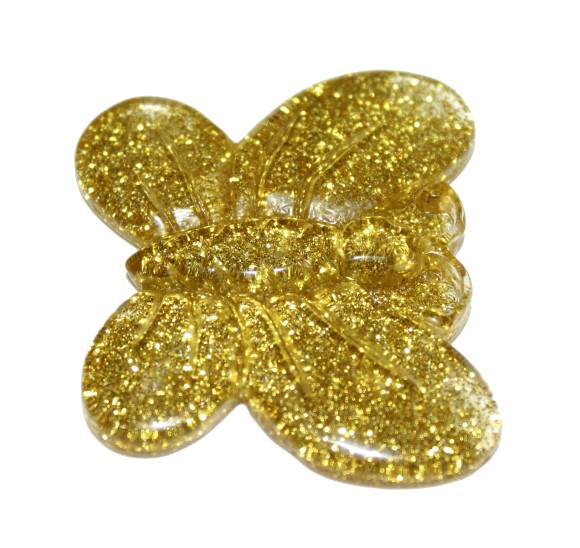 Камешки Кристаллы Бабочка с блёстками GB01 (250гр)