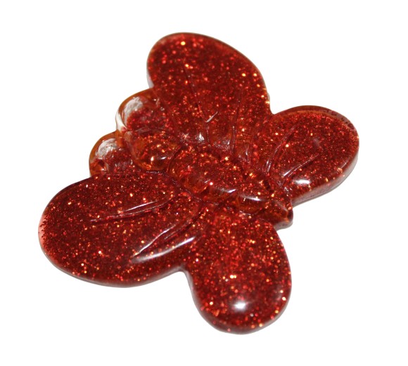 Камешки Кристаллы Бабочка с блёстками GB01 (250гр)