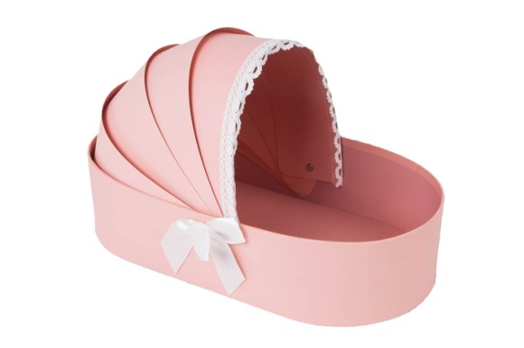 Коробка Коляска Розовая L33см W18см H8см