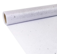 Органза с Блестками СЕРЕБРО (48см*5м)