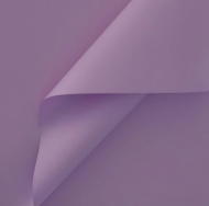 Пленка Листами Матовая однотонная Нежная Сирень 58/58см (1уп/10шт) Цена за лист