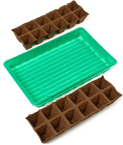 МиниПарник Торф кассета 24яч*50мл + поддон Арт-1306314