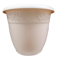 Горшок Рябина 250мм 5лит Белая Глина Без поддона М-3056