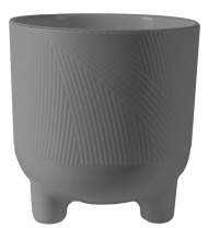 Горшок на ножках Фита 4,3лит Серый Муссон D-19см (с дренажной системой) Горшок на ножках Фита 4,3лит Серый Муссон D-19см (с дренажной системой)