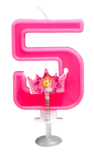 Свеча Цифра 5 Принцессы 2663496