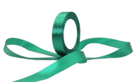 Лента Атласная 20мм*25ярд Зелёная